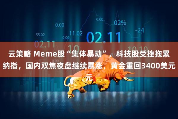 云策略 Meme股“集体暴动”，科技股受挫拖累纳指，国内双焦夜盘继续暴涨，黄金重回3400美元